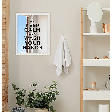 Stupell Home Decor Keep Calm Wash Hands Mirror Wall Decor