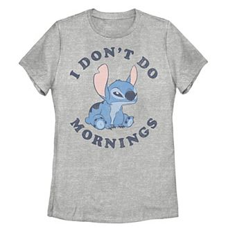 Disney's Lilo & Stitch Juniors' I Don't Do Mornings Graphic Tee