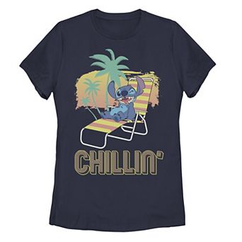 Disney's Lilo & Stitch Juniors' Chillin' Beach Chair Graphic Tee