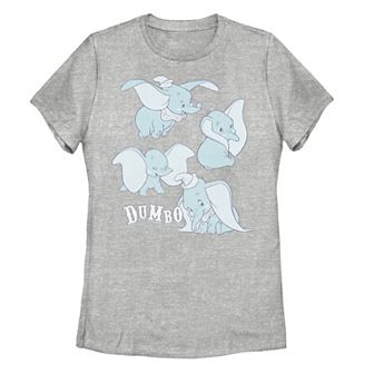 Disney's Dumbo Juniors' Pink Poses Happy Collage Graphic Tee
