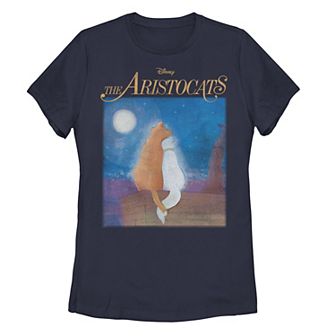 Disney's The Aristocats Juniors' Duchess & Thomas Night Sky Graphic Tee