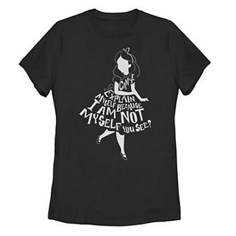 Disney's Alice in Wonderland Juniors' I Can't Explain Myself Graphic Tee