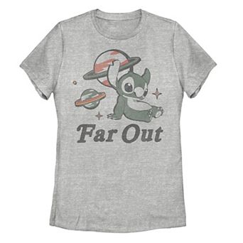 Disney's Lilo & Stitch Juniors' Far Out Stitch Tee