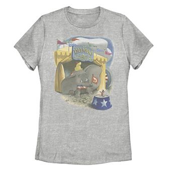 Disney's Dumbo Timothy Juniors' Circus Tent Vintage Portrait Tee