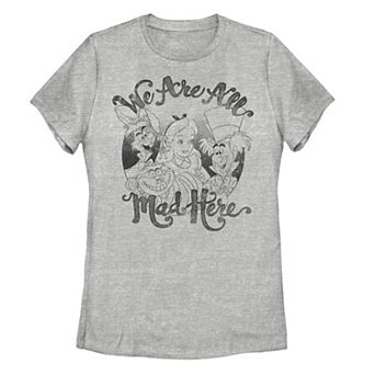 Disney's Alice In Wonderland Juniors' "We Are All Mad Here" Tee