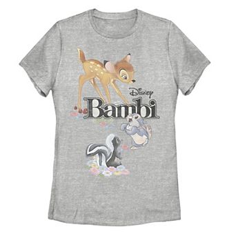 Disney's Bambi Juniors' Classic Group Shot Title Logo Tee
