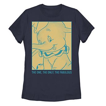 Disney's Dumbo Juniors' "The One The Only The Fabulous" Retro Poster Tee