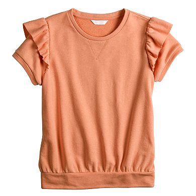 Women's LC Lauren Conrad Ruffled Puff Sleeve Top