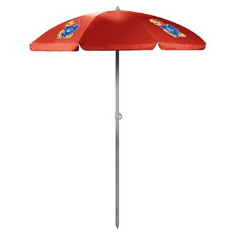 Picnic Time Kansas Jayhawks 5.5 Ft. Portable Beach Umbrella