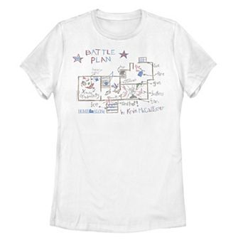Juniors' Home Alone Battle Plan By Kevin McCallister Sketch Tee