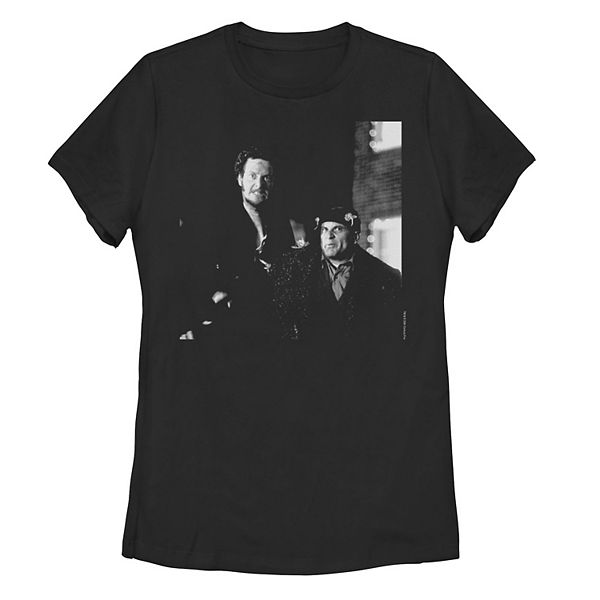 Juniors' Home Alone The Wet Bandits Dark Portrait Tee