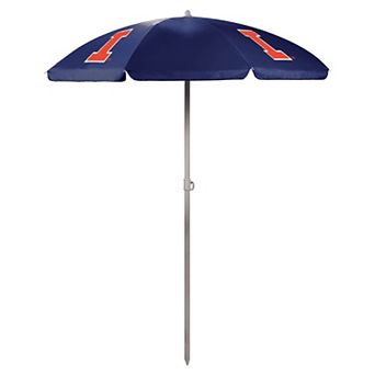 Picnic Time Illinois Fighting Illini 5.5 Ft. Portable Beach Umbrella