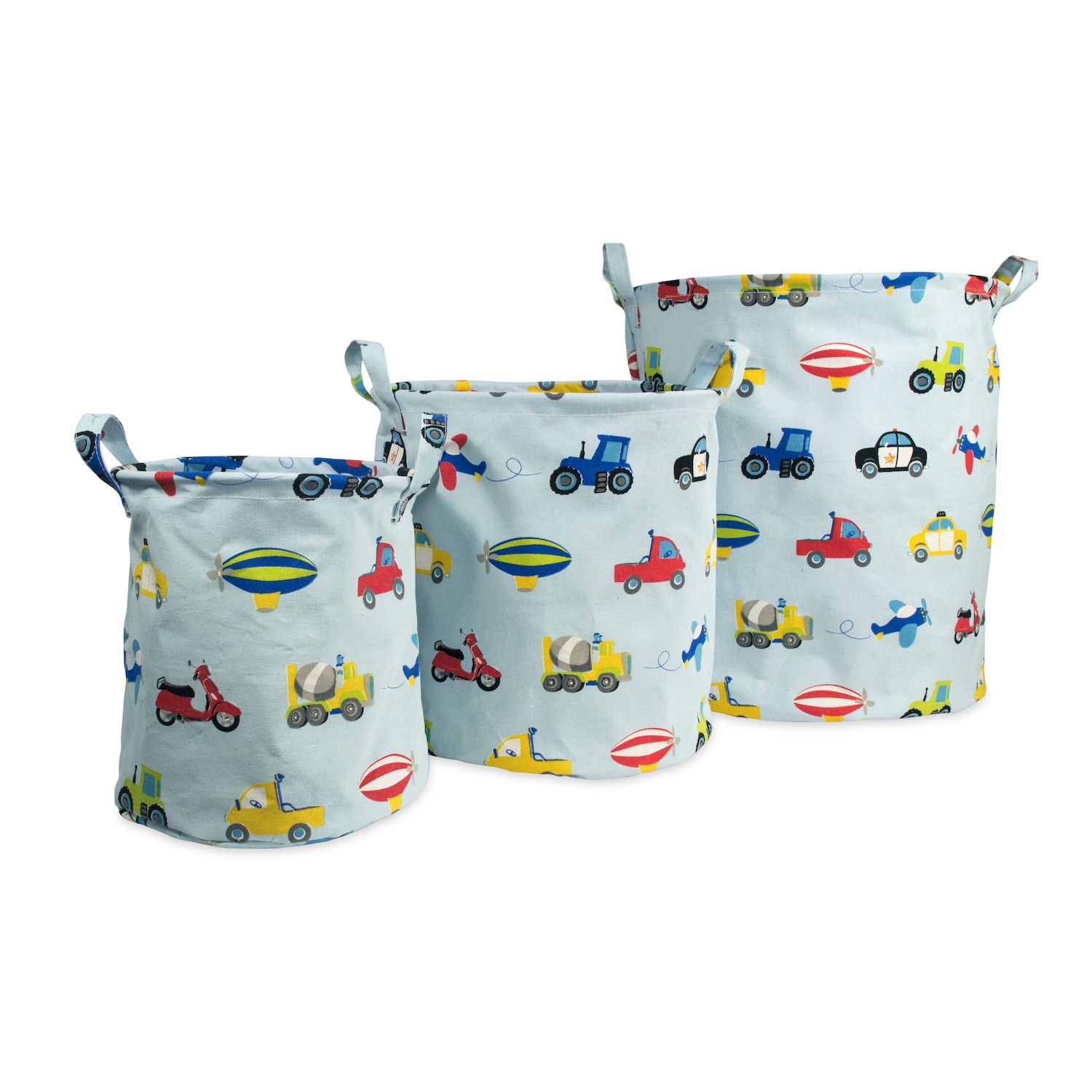 Image for Dream Factory Trains and Trucks 3-Piece Storage Bins at Kohl's.
