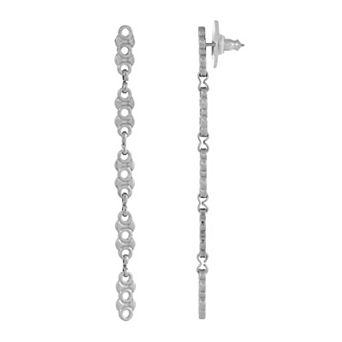 1928 Linear Chain Drop Earrings