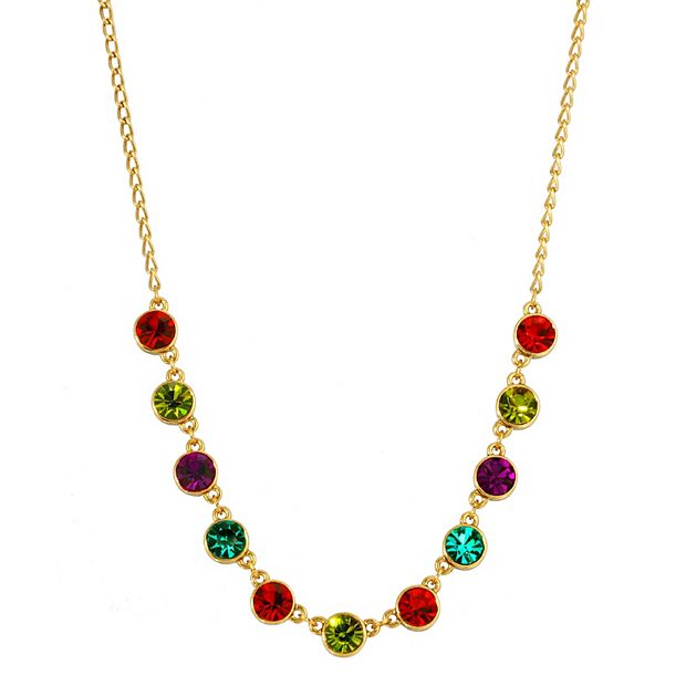 Scarlet gold collar necklace in deals multi