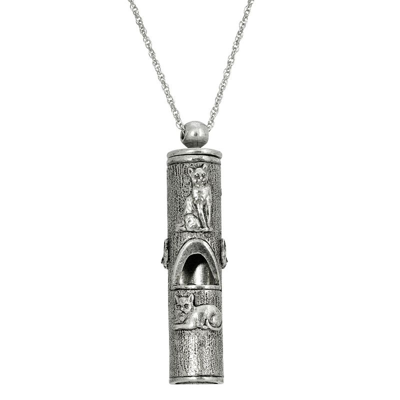 46812118 1928 Cat Whistle Necklace, Womens, Grey sku 46812118