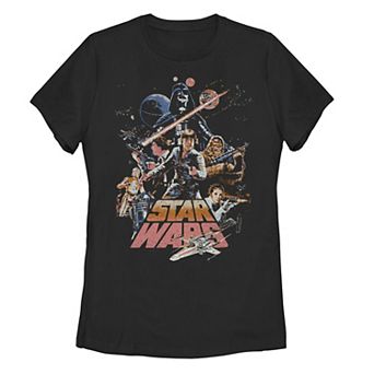 Juniors' Star Wars Stand & Fight Vintage Graphic Tee
