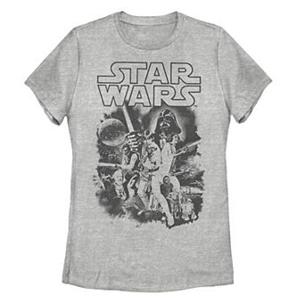 Juniors' Star Wars Classic Group Graphic Tee