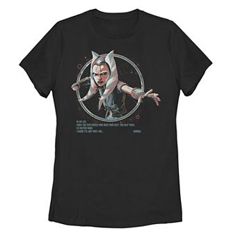 Juniors' Star Wars Just Who I Am Ahsoka Graphic Tee
