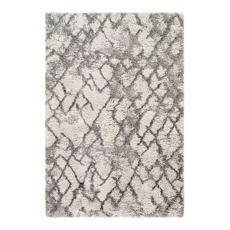 Decor 140 Aldo Modern Rug, White, 8X10 Ft