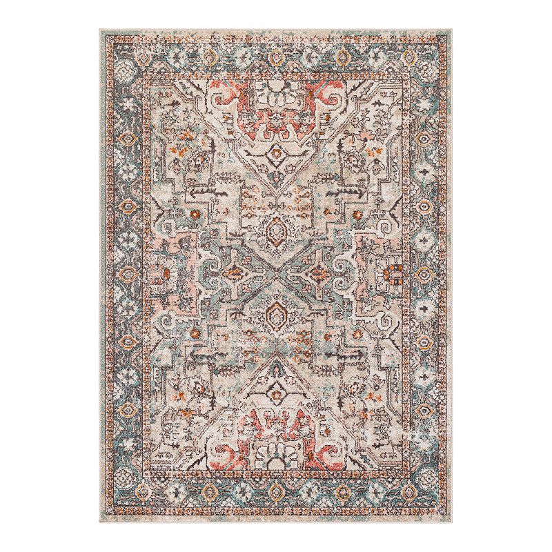 Decor 140 Aradia Global Rug, Red, 5X8 Ft