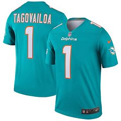 Men's Mitchell & Ness Dan Marino Aqua/Orange Miami Dolphins 1984 Split Legacy Replica Jersey