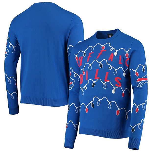 Men's FOCO Royal Buffalo Bills Light-Up Ugly Sweater