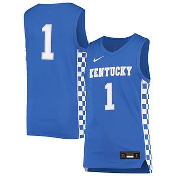 Youth Nike #1 White Kentucky Wildcats Replica Team Basketball Jersey