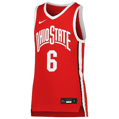 Youth Nike LeBron James Scarlet Ohio State Buckeyes Replica Basketball Jersey