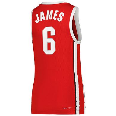 Youth Nike LeBron James Scarlet Ohio State Buckeyes Replica Basketball Jersey