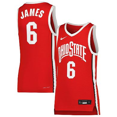 Youth Nike LeBron James Scarlet Ohio State Buckeyes Replica Basketball Jersey