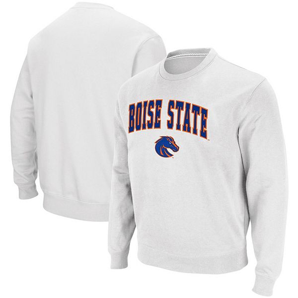 Men's Colosseum White Boise State Broncos Arch & Logo Tackle Twill