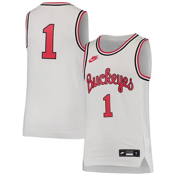 Adult Ohio State Buckeyes Personalized White Game Jersey / 3X-Large