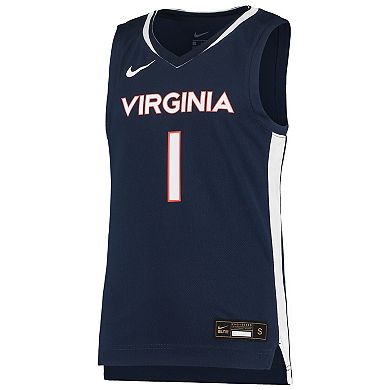 Youth Nike #1 Navy Virginia Cavaliers Team Replica Basketball Jersey