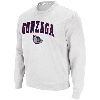 Men's Colosseum White Gonzaga Bulldogs Arch & Logo Tackle Twill ...