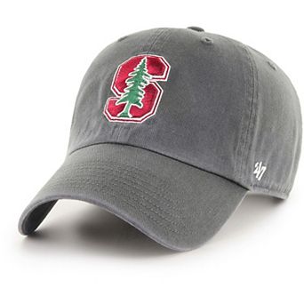 Men's '47 Charcoal Stanford Cardinal Clean Up Adjustable Hat