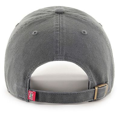 Men's '47 Charcoal Stanford Cardinal Clean Up Adjustable Hat