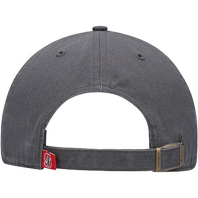 Men's '47 Charcoal Stanford Cardinal Clean Up Adjustable Hat