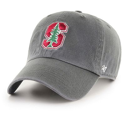 Men's '47 Charcoal Stanford Cardinal Clean Up Adjustable Hat