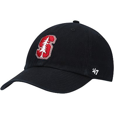 Men's '47 Black Stanford Cardinal Clean Up Adjustable Hat