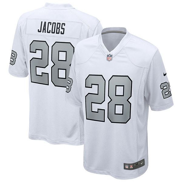 Men's Nike Josh Jacobs White Las Vegas Raiders Alternate Game Jersey
