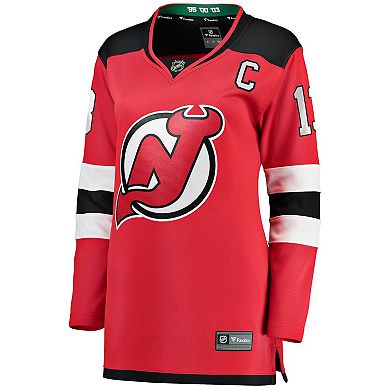 Women's Fanatics Branded Nico Hischier Red New Jersey Devils Home Premier Breakaway Player Jersey