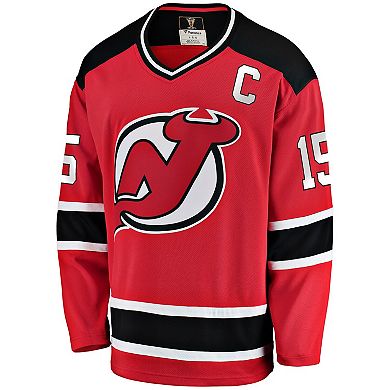 Men's Fanatics Branded Jamie Langenbrunner Red New Jersey Devils Premier Breakaway Retired Player Jersey