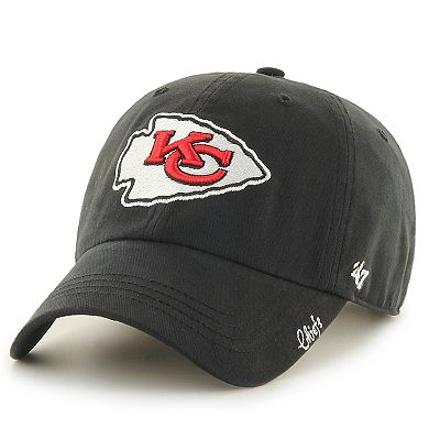 Women's '47 Black Kansas City Chiefs Miata Clean Up Secondary Adjustable Hat