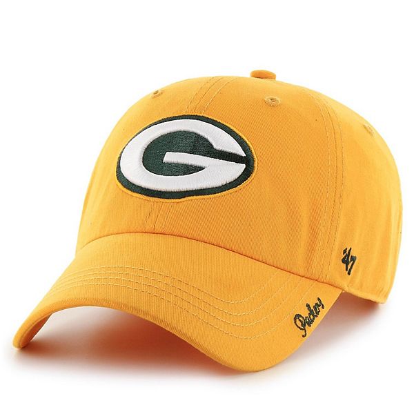 Women's '47 White Green Bay Packers Miata Clean Up Logo Adjustable