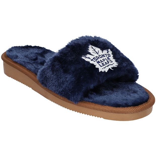 Women's Toronto Maple Leafs Faux Fur Slide Slippers