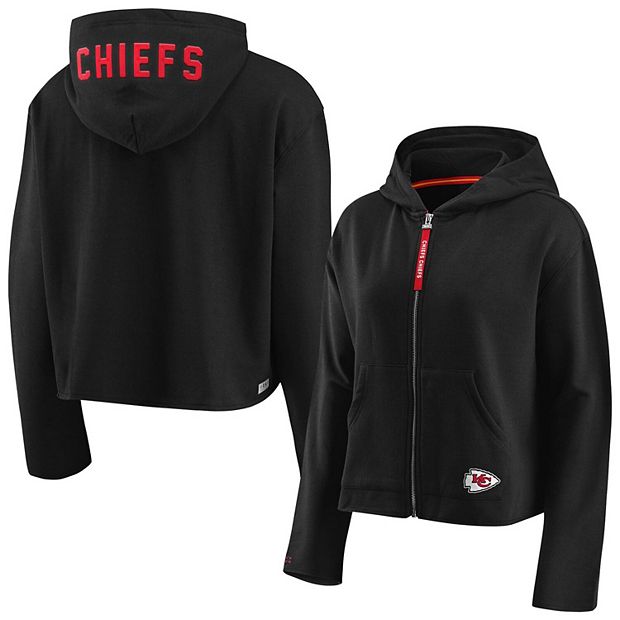 Women's Wear by Erin Andrews White Kansas City Chiefs Domestic Pullover Sweatshirt Size: Small