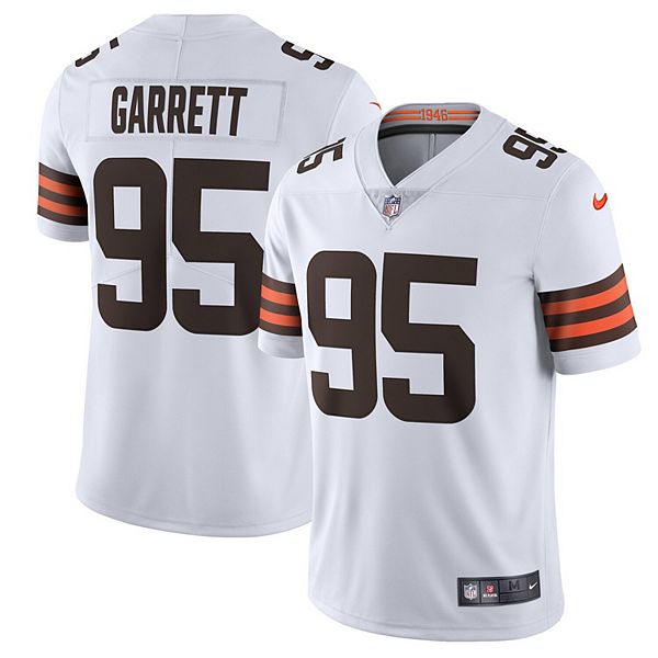 Men's Cleveland Browns Myles Garrett Nike White Away Game Jersey