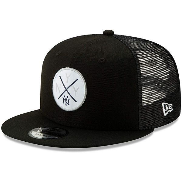 NY Trucker Hat - Black/Black, Fashion Nova, Mens Accessories