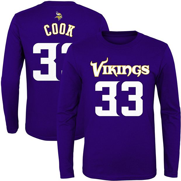 Lids Dalvin Cook Minnesota Vikings Youth Mainliner Player Name & Number  Long Sleeve T-Shirt - Purple